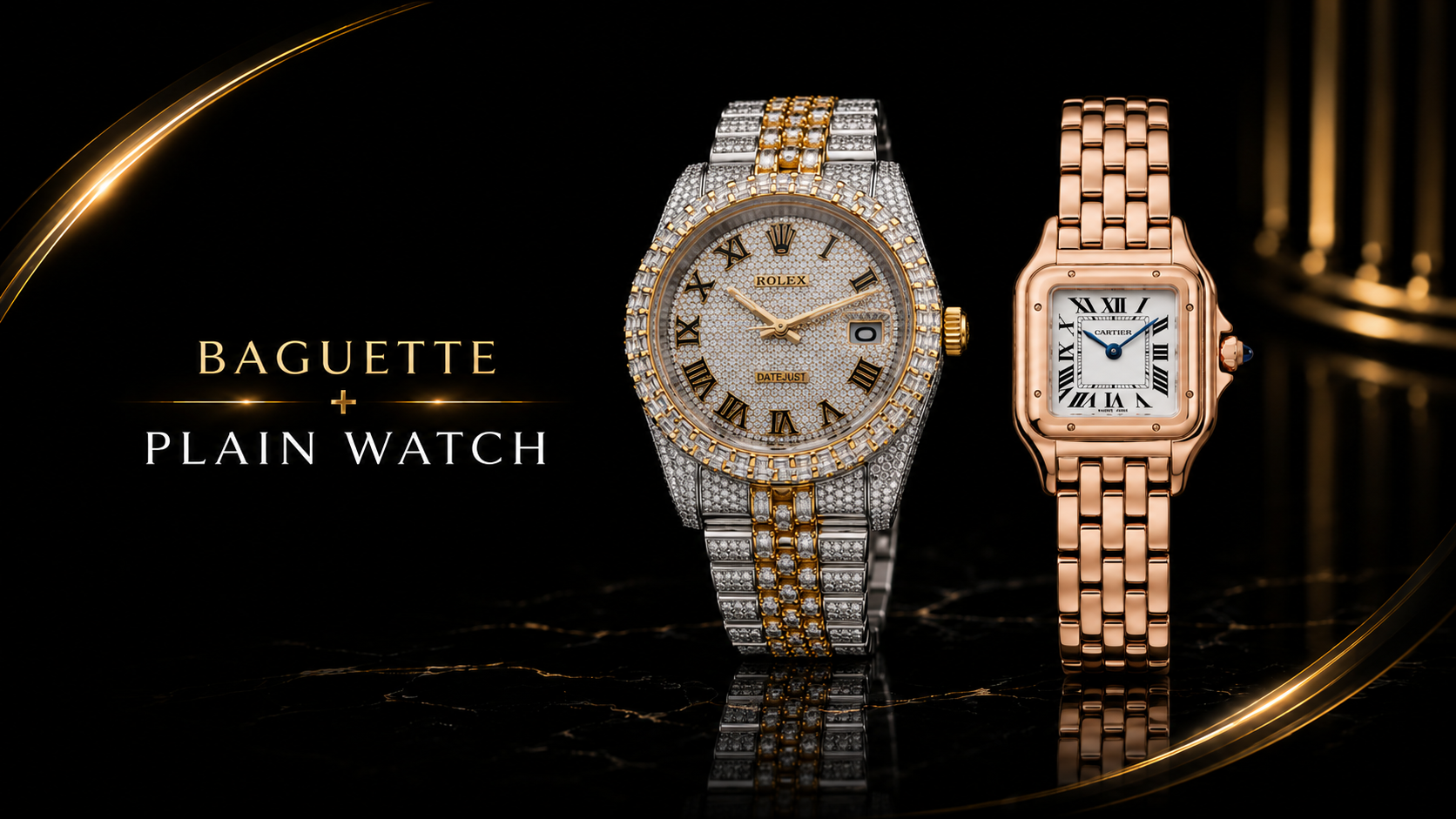 Baguette + Plain Watch — $1,999