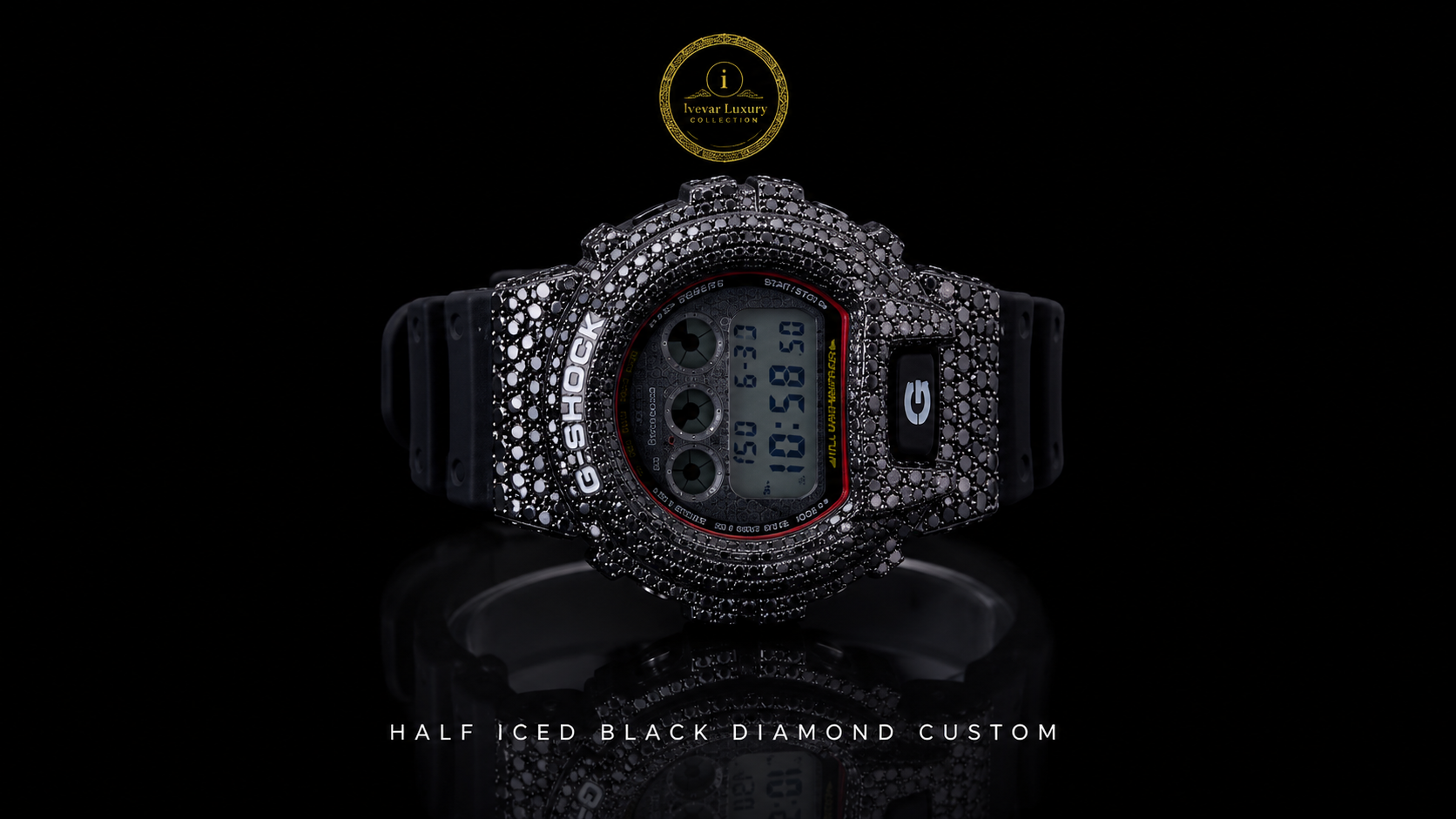 Half Iced Out Watch.