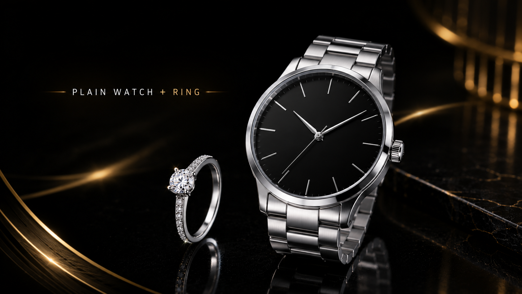 Plain Watch + Ring — $299