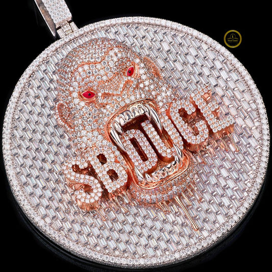 Full 3D Bugget Gorilla Diamond Pendant in Lab Grown Diamond by Ivevar