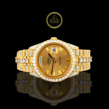 Bling Diamond Watch Classic Watch for Men – IVEVAR Full Iced Out Luxury Watch