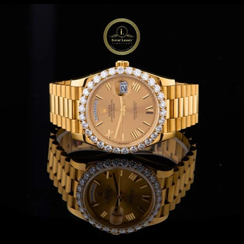 Royal Collection Gold And Silver Premium Wrist Watches Executive Bezel Stainless Steel Watches By Ivevar