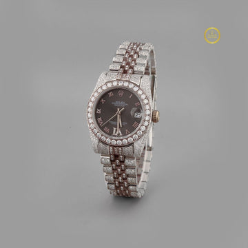 Luminous Iced Out Watch – PRECIOUS GEMS x IVEVAR Men's Bling Diamond Watch