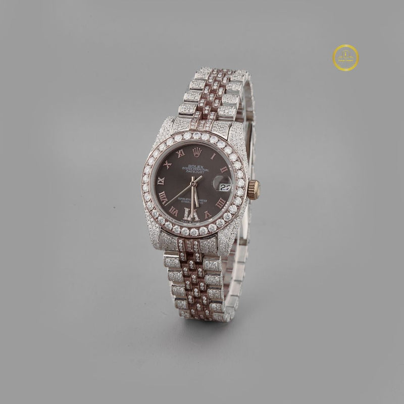 Luminous Iced Out Watch – PRECIOUS GEMS x IVEVAR Men's Bling Diamond Watch