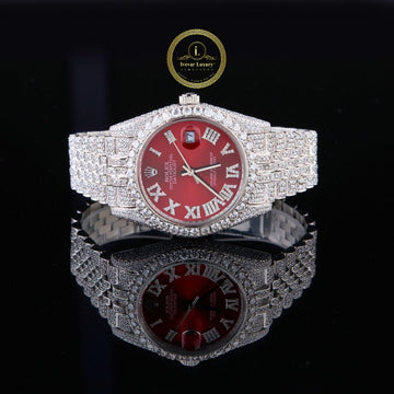 Luminous Iced Out Watch – PRECIOUSGEMS x IVEVAR Diamond Men's Bling Watch
