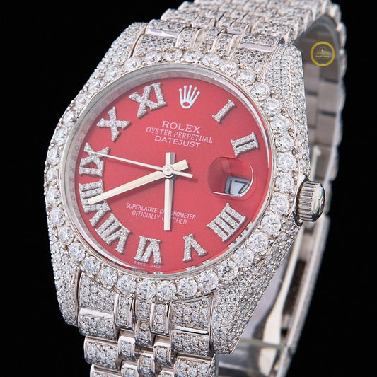 Luminous Iced Out Watch – PRECIOUSGEMS x IVEVAR Diamond Men's Bling Watch