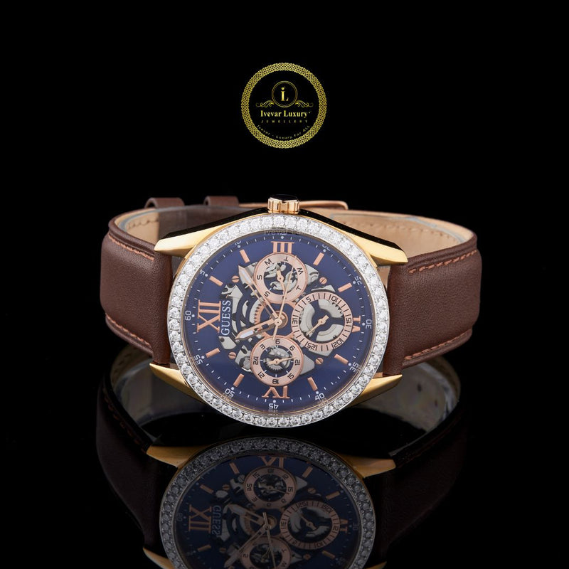 Ivevar's Men's Luxury Sport Watch Custom Diamonds on Premium Rubber