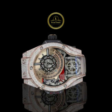 Luxury Athletic Watch - Diamond-Encrusted Rubber Band for Men - Ivevar