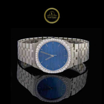 Ivevar’s Classy Party Watch Stainless Steel VVS Diamond Bezel Luxury Timepiece