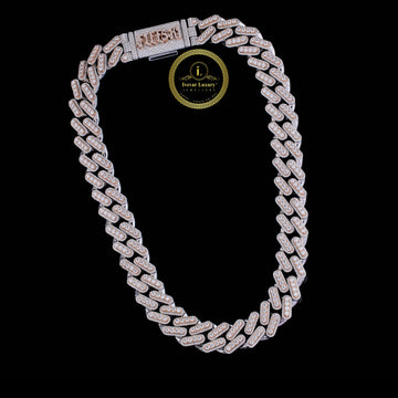 Heavyweight Iced Out Moissanite Diamond Cuban Chain Built by IVEVAR Luxury