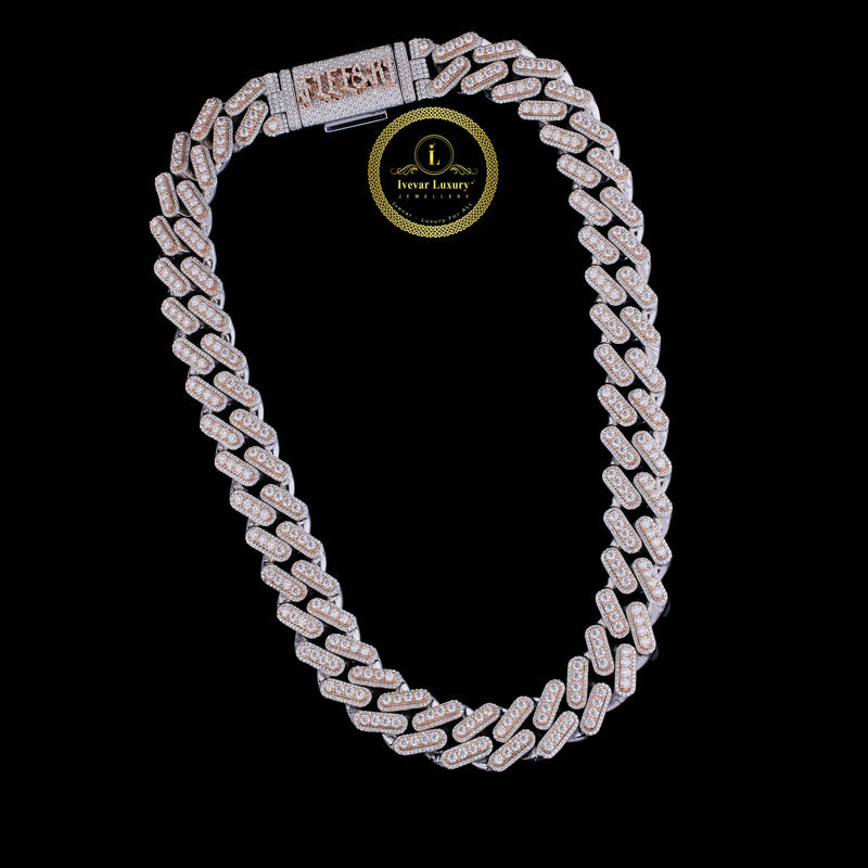 Heavyweight Iced Out Moissanite Diamond Cuban Chain Built by IVEVAR Luxury
