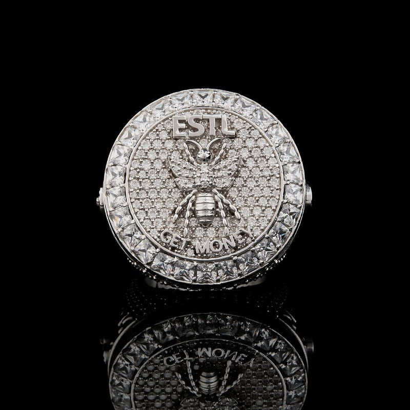 Full Silver Ant Unique Style Moissanite Diamond Hip Hop Men Ring By Ivevar