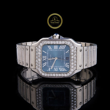 Luxurious Men’s Diamond-Studded Watch Exemplifying Classic Sophistication by Ivevar