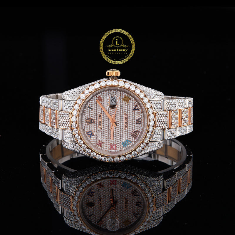 The Diamond Watch Standard Iconic Iced-Out Roman Edition By Ivevar