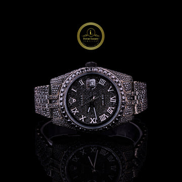 Unmatched Elegance and Precision Crafted in a Timeless Blackout Design Diamond Watch By Ivevar.