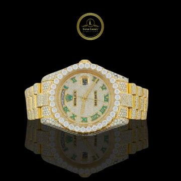 Full Iced Out Gold Watch - IVEVAR Men's Diamond WatchLuxury Timepiece
