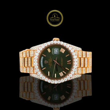 Luxury Steel Strap Watch - IVEVAR Full Iced Out Diamond Watch Men's Jewelry