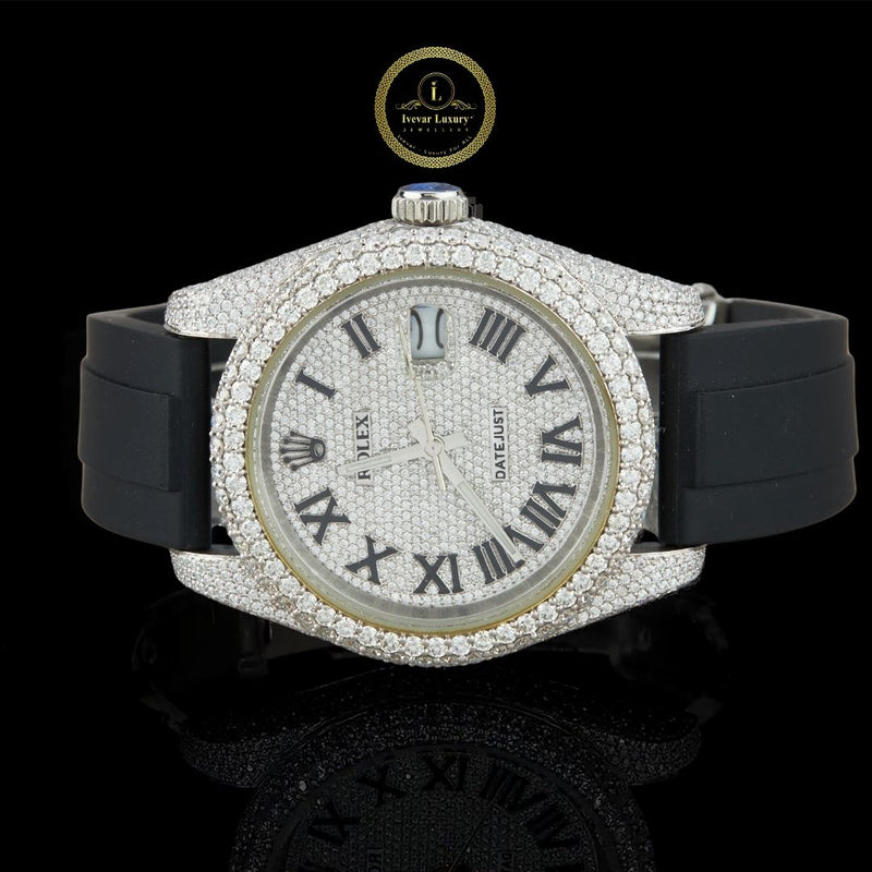 The Hustler’s Heirloom – Precision Mechanical Diamond Watch with VVS Ice