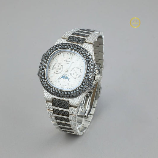 Ivevar's Diamond Watch Storm - Every Surface Sparkling Chronograph