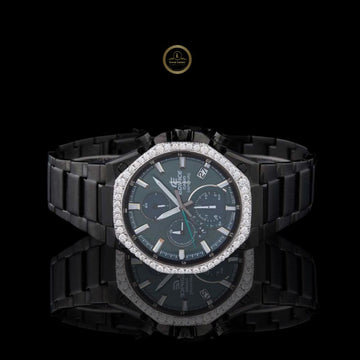Luxury Men's Diamond Watch  Hand-Studded VVS Diamonds on Stainless Steel Ivevar