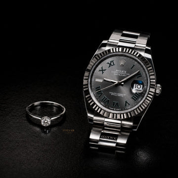 Signature Black Edition Luxury Watch & Princess Cut Moissanite Diamond Ring