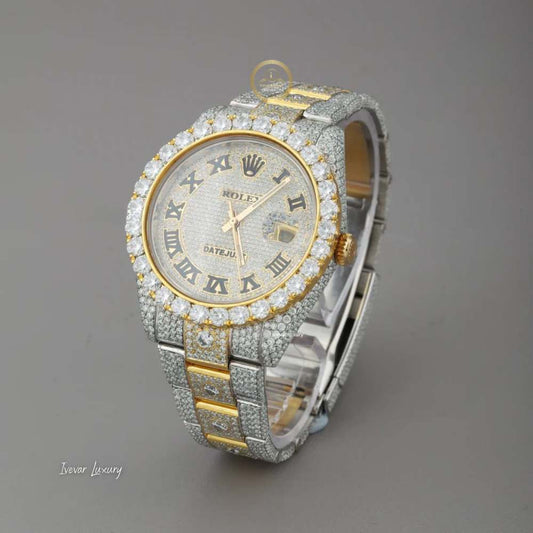 Bling Diamond Watch for Men - IVEVAR Full Iced Out Luxury Watch