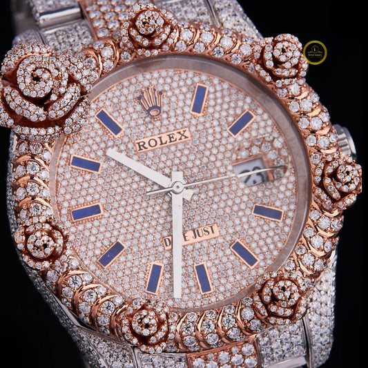 Regal Men’s Diamond Watch Adorned Timepiece Reflecting Lasting Prestige by Ivevar