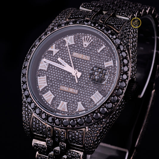 Unmatched Elegance and Precision Crafted in a Timeless Blackout Design Diamond Watch By Ivevar.