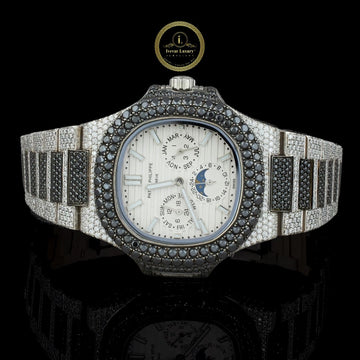 Ivevar's Diamond Watch Storm - Every Surface Sparkling Chronograph