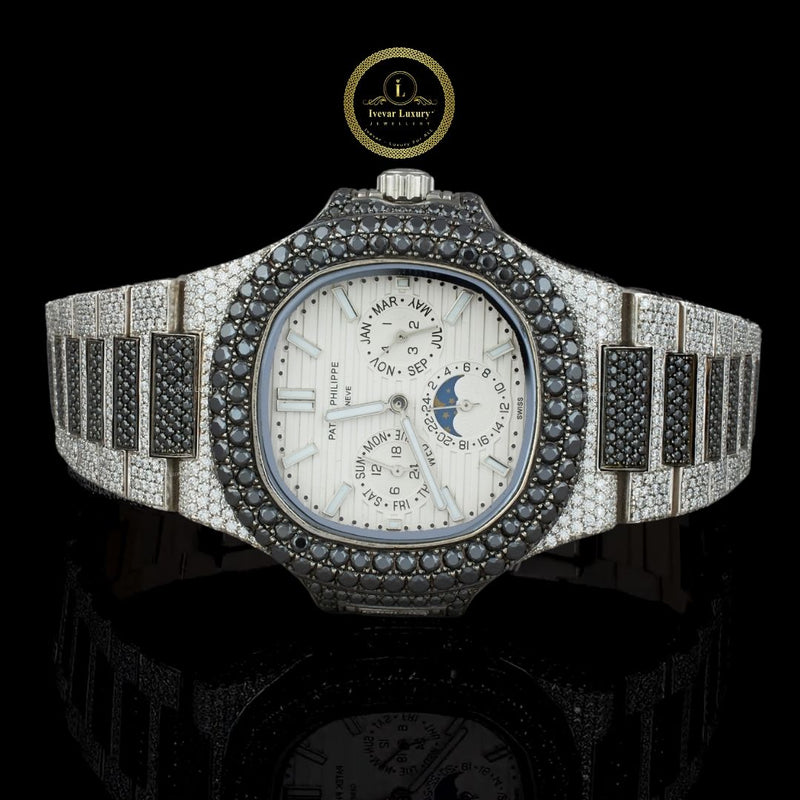 Ivevar's Diamond Watch Storm - Every Surface Sparkling Chronograph