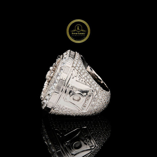 Full Silver Ant Unique Style Lab Grown Diamond Hip Hop Men Ring By Ivevar