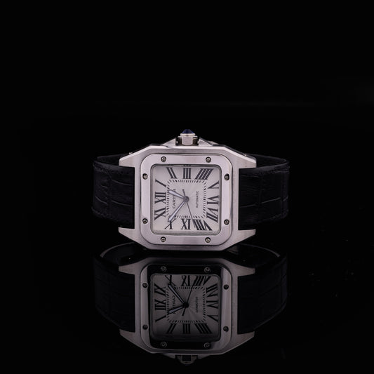 Ivevar Collection Moissanite Diamond Green Dial And Classic Roman Luxury Watch Set