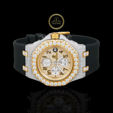 Ivevar's Seamless Statement - Hidden Clasp Diamond Watch for Discerning Men