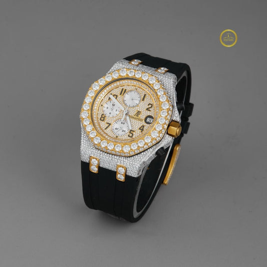 Ivevar's Seamless Statement - Hidden Clasp Diamond Watch for Discerning Men