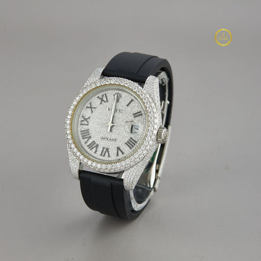 The Hustler’s Heirloom – Precision Mechanical Diamond Watch with VVS Ice