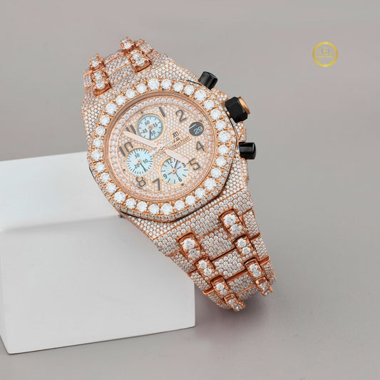 Luxury Diamond Watch for Men Full Iced Out Hip Hop Style By Ivevar