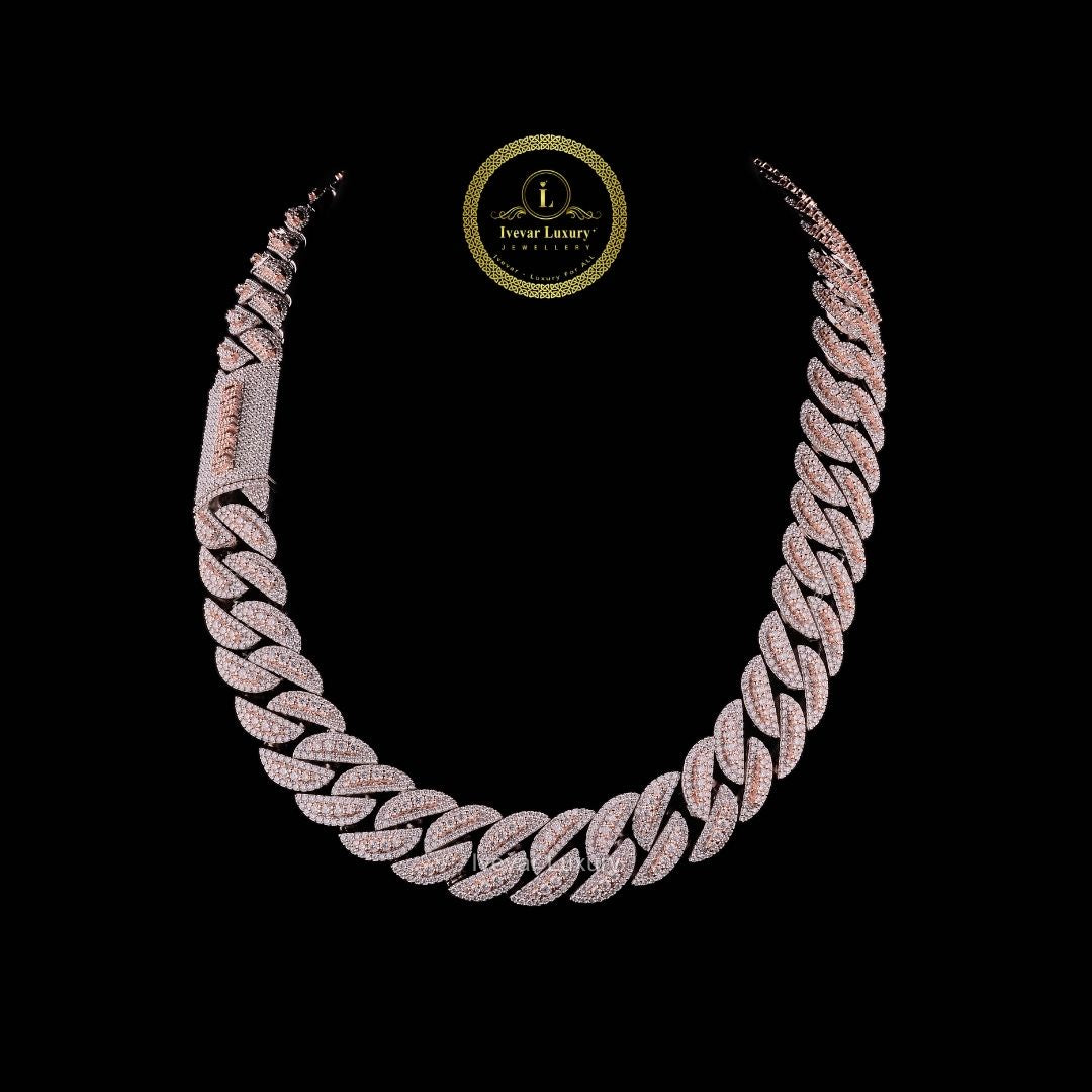 Custom Cuban Link Chain with Created Diamonds Showcasing Hip Hop Elega