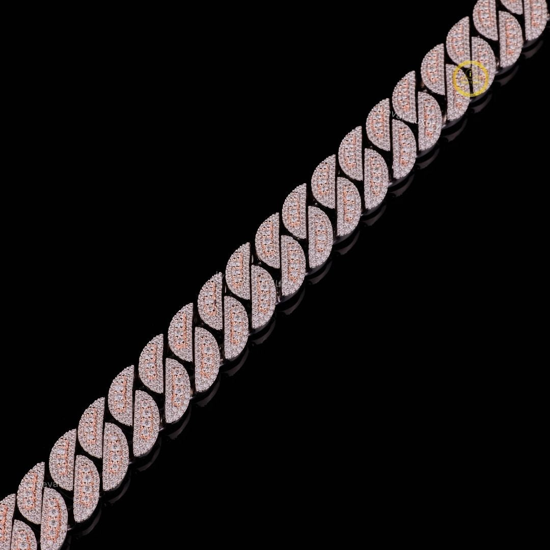 Designing Custom Chain Custom Cuban Link Chain with Created Diamonds Showcasing Hip Hop Elega
