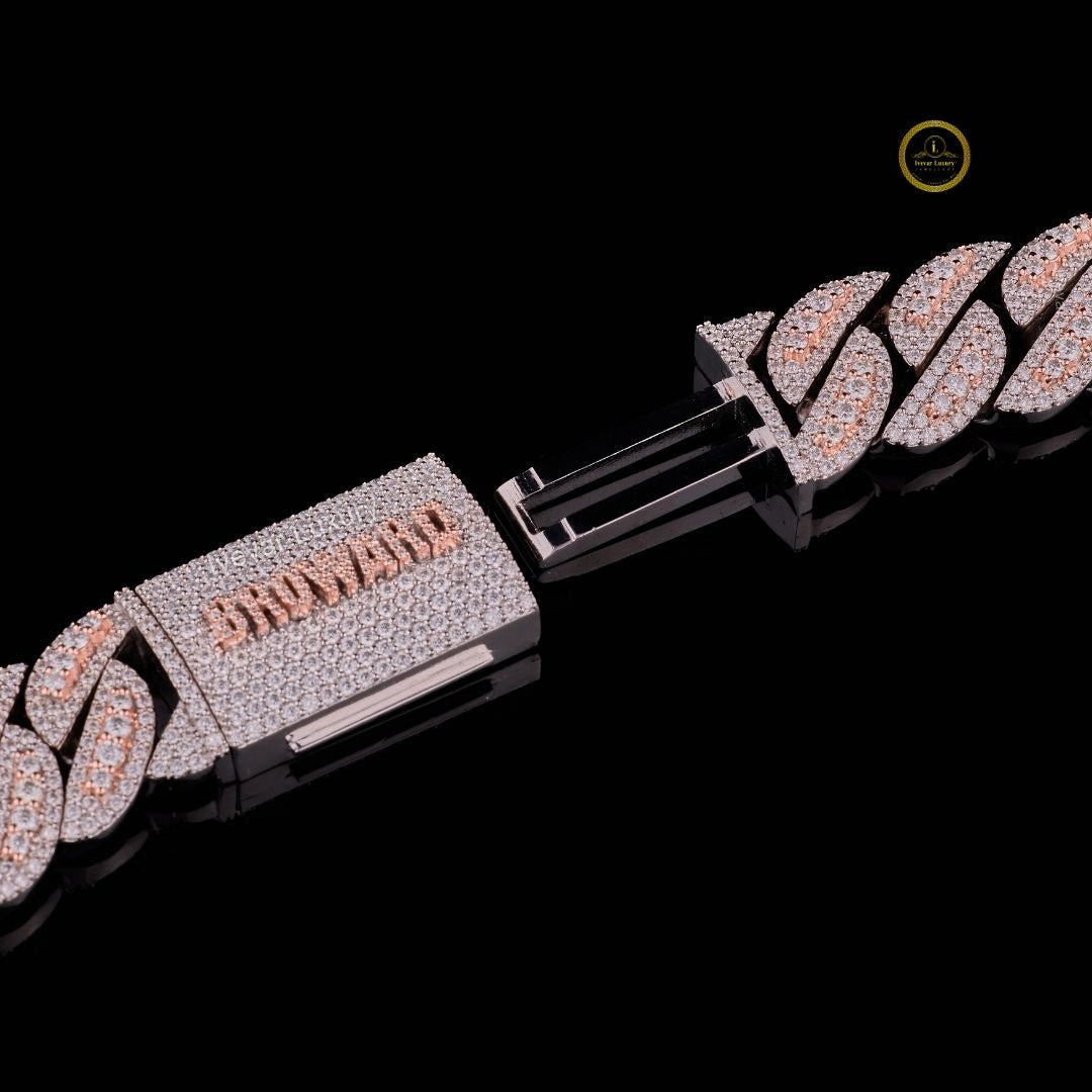 Designing Custom Chain Custom Cuban Link Chain with Created Diamonds Showcasing Hip Hop Elega