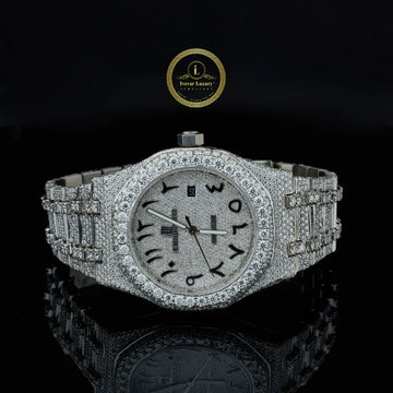 IVEVAR Iced Out Men’s Watch - Diamond Bling Watch for Rappers