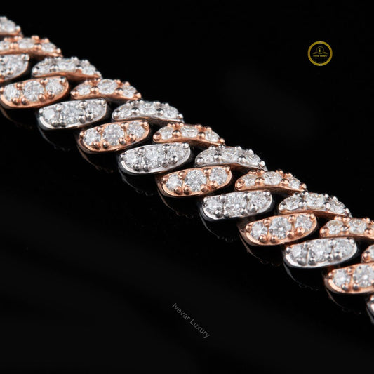 Custom Hip Hop Cuban Chain Showcasing Lab Diamonds and Exceptional Craftsmanship by Ivevar