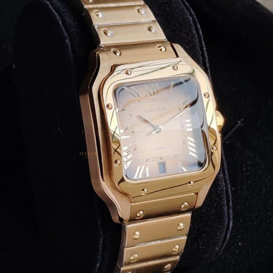 Elite Sport Collection Performance Watch Emerald Cut Diamond Solitaire Ring Gift Set