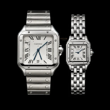 Imperial Steel Luxury His & Hers Watch Collection Classic Square Dial Edition with Timeless