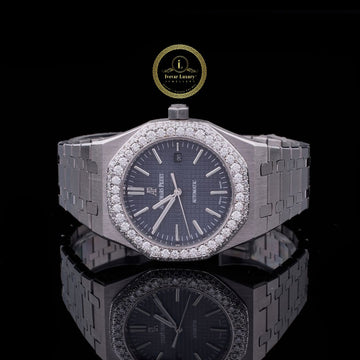 Where Edge Meets Elegance - Bespoke Diamond Watch Men's Grey Dial Watch by Ivevar