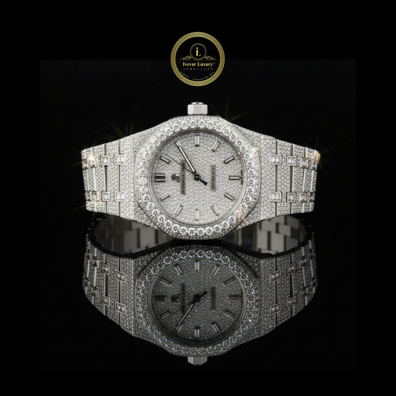 Elegant Men’s Diamond Watch Luxury Quartz Timepiece by IVEVAR