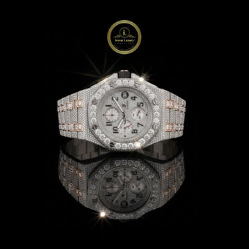 Exclusive Full Iced Out Diamond Watch Ivevar White Fire For Every Day