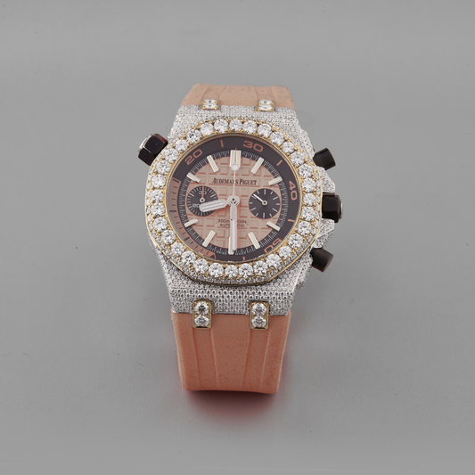 Affordable Rubber Band Luxury Diamond Watch by Ivevar For Man's Collection