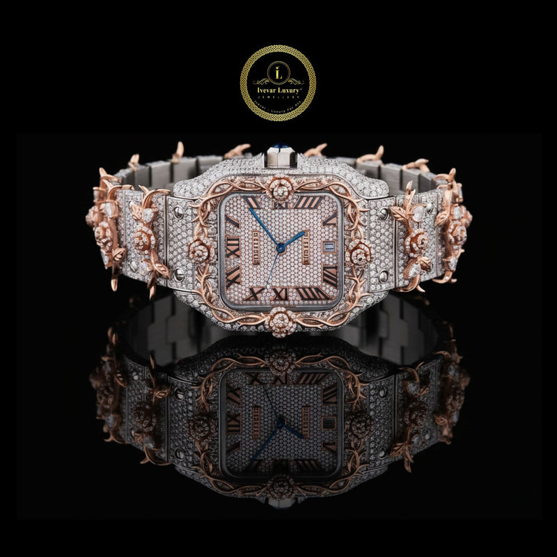 Royal Elegance Redefined The Diamond Watch Embellished Masterpiece of Precision and Power