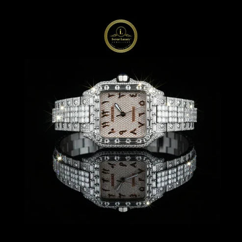 Luxury Statement Watch Collection Diamond Shine Moissanite Diamond Full Ice Out Watch And Athletic Precision