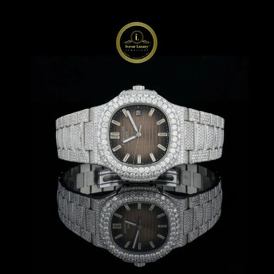 Premium Moissanite Iced-Out Watches with Diamond Bezel Hip Hop Luxury Men’s Watch By Ivevar